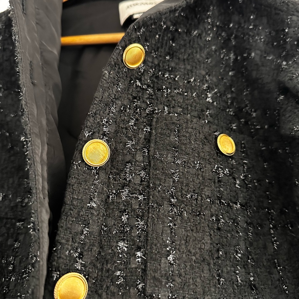 Assignment Cropped Black Jacket With Sparkly Fabr… - image 2